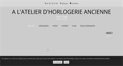 Desktop Screenshot of alatelierdhorlogerieancienne.com