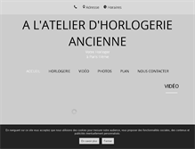 Tablet Screenshot of alatelierdhorlogerieancienne.com